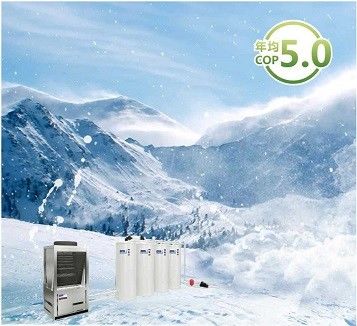 Тепловой насос 55dB источника воздуха холодного климата Monoblock EVI радиатора