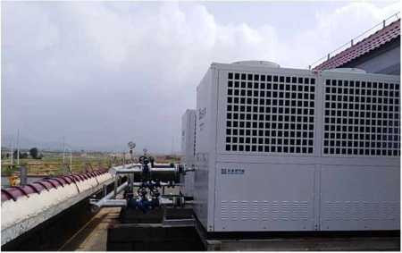 Воздух СО2 R744 для того чтобы намочить рекламу теплового насоса 160kW для нагревая охлаждая горячей воды