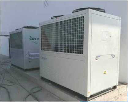 Воздух СО2 R744 для того чтобы намочить рекламу теплового насоса 160kW для нагревая охлаждая горячей воды