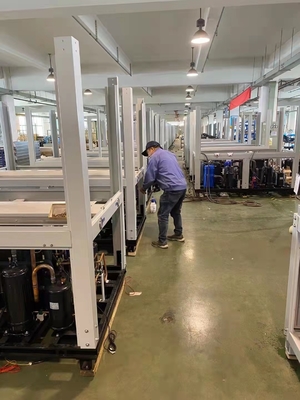 Блок 150Kw теплового насоса ПОЛИСМЕНА каскада высокий для хладоагента R410A R134a