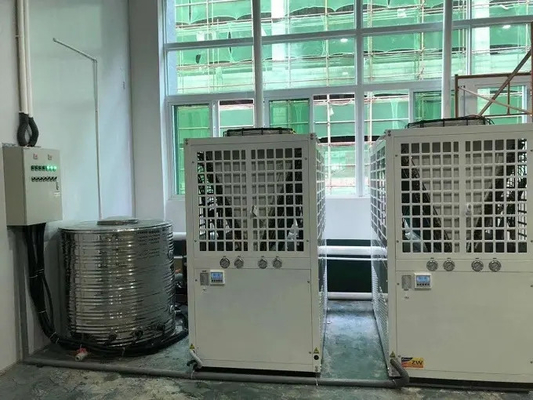Хладоагент теплового насоса 25Kw R410A источника воздуха каскада вода 90 градусов горячая
